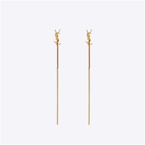 opyum ysl threader earrings|OPYUM ysl threader earrings in metal .